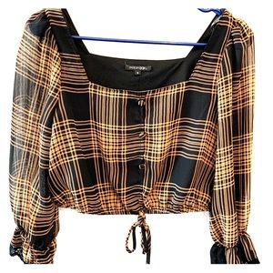 Silk Blouse, High waist Skirt